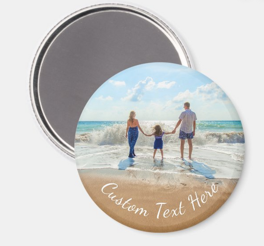 2.25 Inch Round Custom Photo Magnet